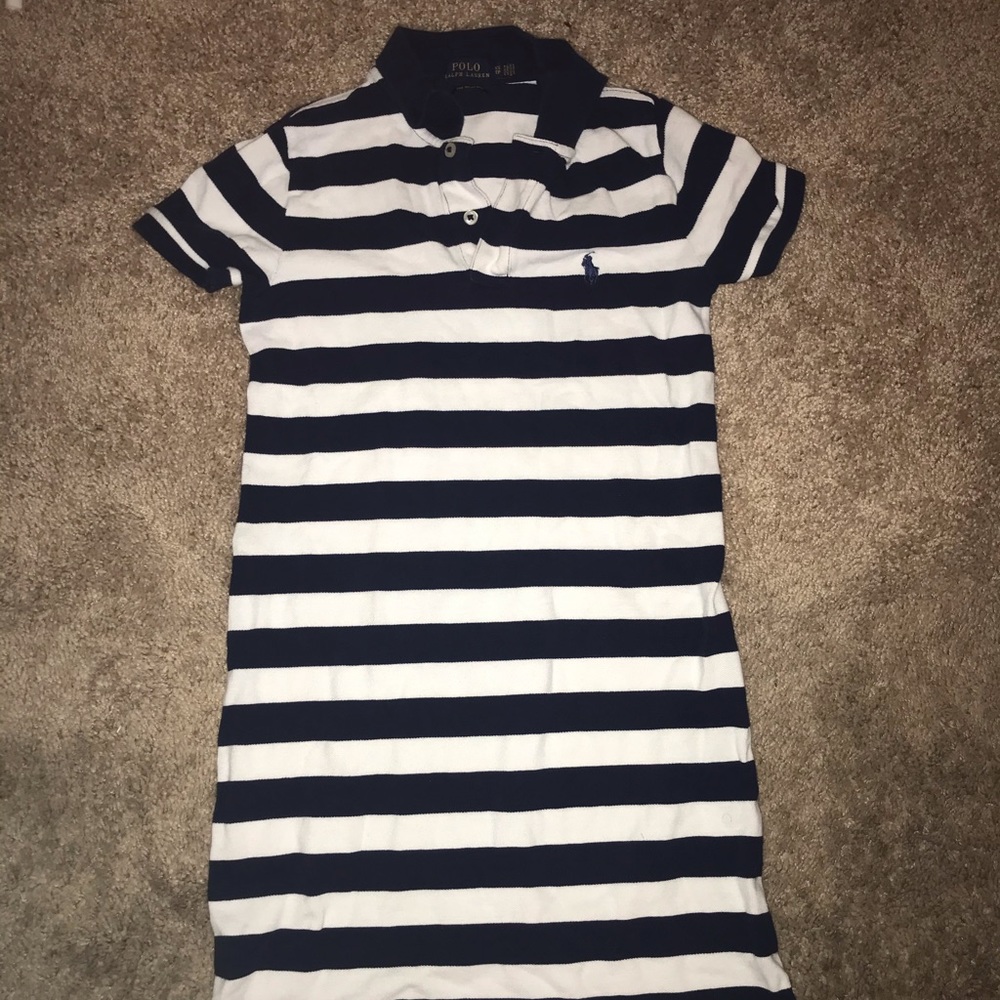 Blue and White Stripped Dress